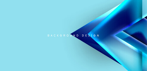 Abstract bakground with overlapping triangles and fluid gradients for covers, templates, flyers, placards, brochures, banners
