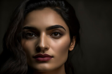 Fototapeta na wymiar Portrait of a beautiful Pakistani woman