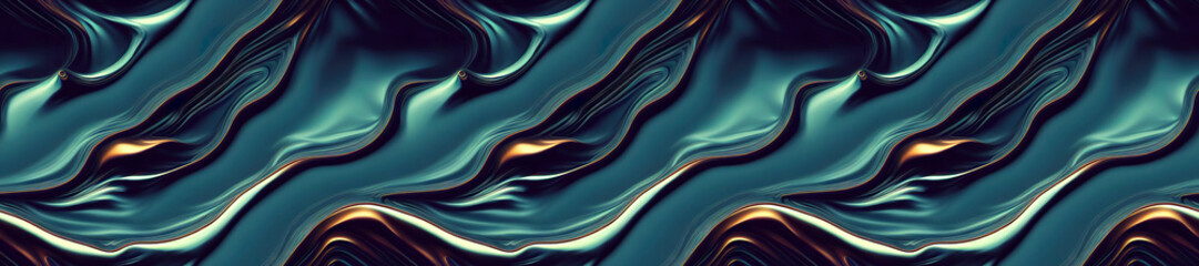 Panoramic vibrand liquid wavy. Futuristic Background.