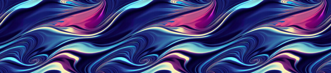 Panoramic vibrand liquid wavy. Futuristic Background.