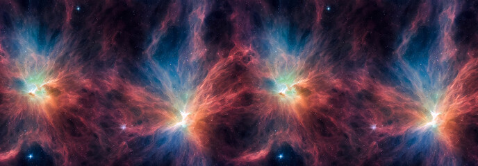 Fototapeta premium Space nebula and galaxy