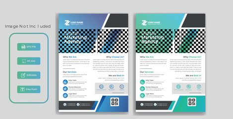 Obraz premium Creative Flyer Design Template