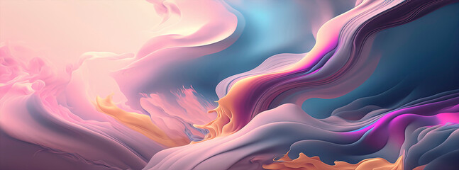 abstract Panorama header with pastel colors wallpaper