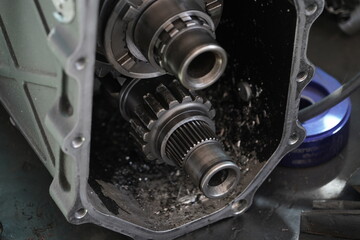 Fototapeta premium Race car's gearbox details and design