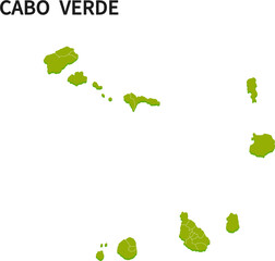 カーボベルデ/CABO VERDEの地域区分イラスト