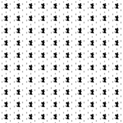 Square seamless background pattern from geometric shapes are different sizes and opacity. The pattern is evenly filled with big black mouse symbols. Vector illustration on white background