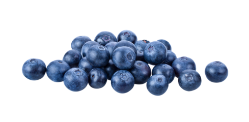 Fresh blueberry  isolated on transparent png