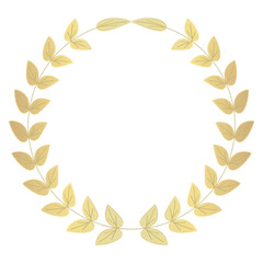 Vector illustration of laurel wreath.
