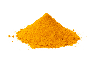 turmeric powder Isolated on transparent png