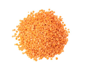 red lentils isolated on transparent png