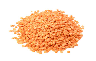 red lentils isolated on transparent png