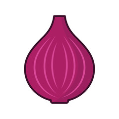 onion icon vector design template in white background