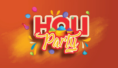 Happy Holi, Colour Splash, India Festival Of Color Background, With Creative Concept And New Elements  