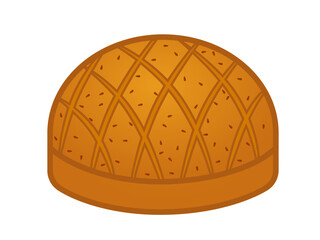 A delicious toast vector illustration