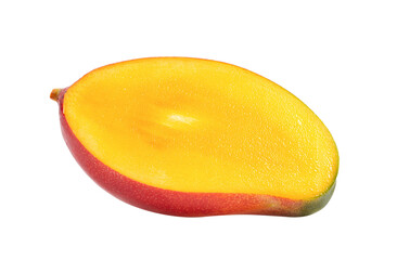 half ripe mango on transparent png