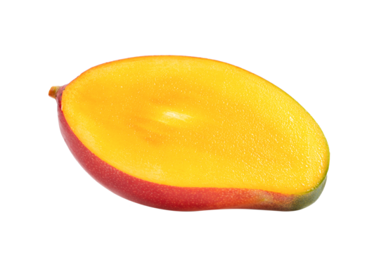 half ripe mango on transparent png