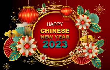 Fototapeta na wymiar Chinese New Year Background Template
