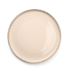 Empty plate isolated on white background
