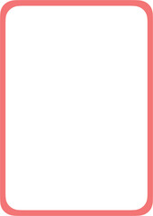 라운드 사각 프레임