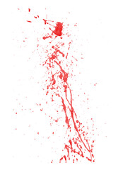 Blood splatter, horror backgrounds. Watercolor brush isolated on PNG background for art design. Royalty high-quality transparent stock of abstract drops brush for painting, ink splatter, bloodstain