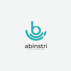 Fototapeta premium letter b drop logo design art