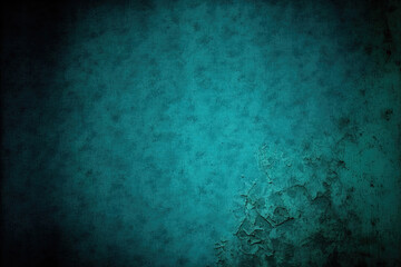 Fototapeta na wymiar Wallpaper with a grungy antique blue backdrop. Generative AI