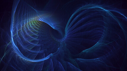 3D rendering abstract colorful fractal light background