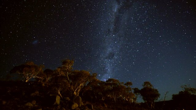 Australia Beautiful Stunning Milky Way Souther Cross Night Star Trails Timelapse by Taylor Brant Film