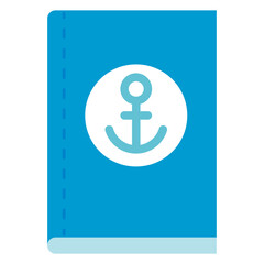 Obraz premium marine guidebook icon