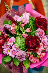 nice bouquet in the hands