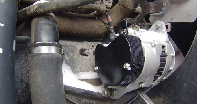 Adjusting belt tension on a newly installed alternator