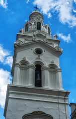 Fototapeta premium Tower of the Cathedral of Quito