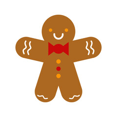 Brown Flat Christmas Cake 1