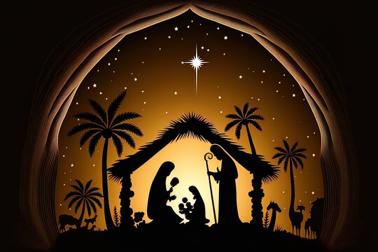 a lovely template for a Christmas backdrop. Generative AI