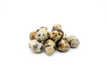Obraz premium quail eggs isolated on white