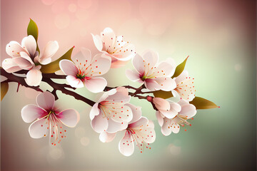 Obraz na płótnie Canvas illustration of cherry blossom , sakura