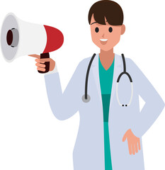 Fototapeta premium Medical and doctor woman,png