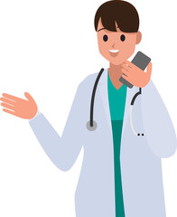 Fototapeta premium Medical and doctor woman,png
