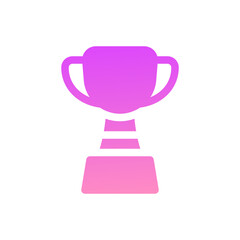 trophy flat gradient icon