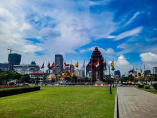 Beautiful capital city Phnom Penh in Cambodia. Asia Travel to the best temple and Destination....