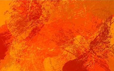 Abstract grunge texture orange color background vector