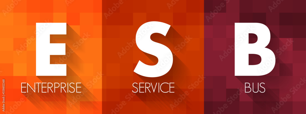 Aufkleber esb - enterprise service bus implements a communication system between mutually interacting software