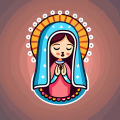 illustration of the Virgin of Guadalupe
