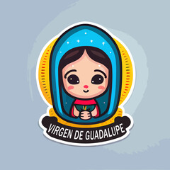Cute virgen of guadalupe illustration © Fernando