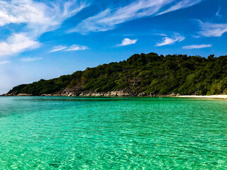 Travel to the beautiful mergui archipelago in Myanmar (Burma). Asia tropical beach