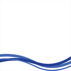 Blue Footer Design Template Vector