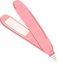 texturizing iron beauty and hair salon clipart