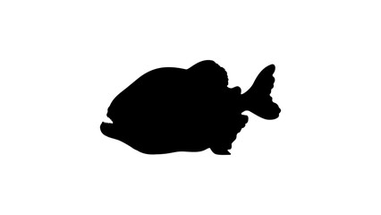 piranha silhouette