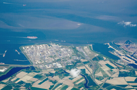 Dow Terneuzen Chemical Plant, Netherlands - aerial view