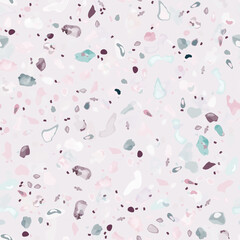 Terrazzo Texture Vector. Flooring Seamless Pattern